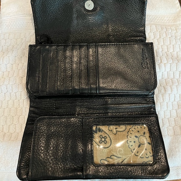 Brighton, pebble, black, leather, large wallet. - Picture 6 of 10